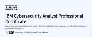 IBM Cybersecurity Analyst Professional Certificate