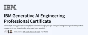 IBM Generative AI Engineering Professional Certificate
