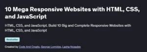 10 Mega Responsive Websites with HTML, CSS, and JavaScript