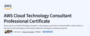 AWS Cloud Technology Consultant Professional Certificate