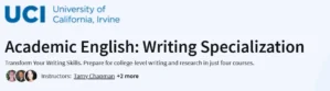 Academic English: Writing Specialization