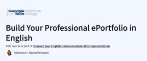 Build Your Professional ePortfolio in English
