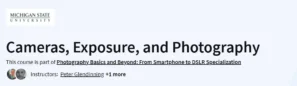 Cameras, Exposure, and Photography