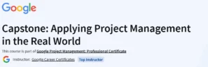 Capstone: Applying Project Management in the Real World
