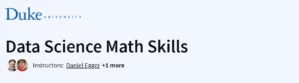 Data Science Math Skills
