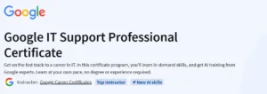 Google IT Support Professional Certificate