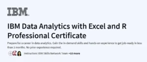 IBM Data Analytics with Excel and R Professional Certificate