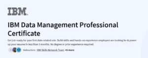 IBM Data Management Professional Certificate
