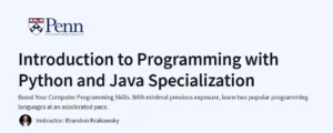 Introduction to Programming with Python and Java Specialization