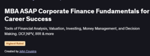 MBA ASAP Corporate Finance Fundamentals for Career Success