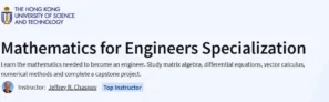 Mathematics for Engineers Specialization