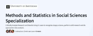 Methods and Statistics in Social Sciences Specialization