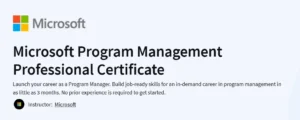 Microsoft Program Management Professional Certificate