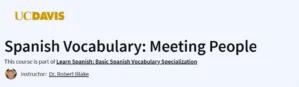 Spanish Vocabulary: Meeting People