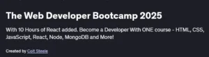 The Web Developer Bootcamp 2025