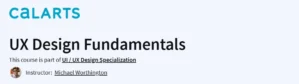 UX Design Fundamentals