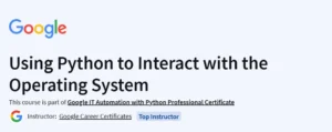 Using Python to Interact with the Operating System Course