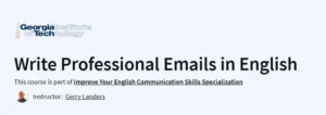 Write Professional Emails in English