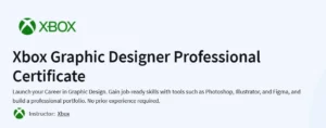 Xbox Graphic Designer Professional Certificate