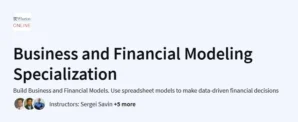 business and finance modeling specialization