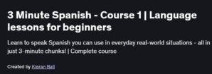 3 Minute Spanish - Course 1 | Language lessons for beginners