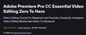 Adobe Premiere Pro CC Essential Video Editing Zero To Hero