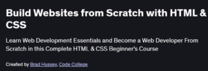 Build Websites from Scratch with HTML & CSS