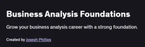 Business Analysis Foundations