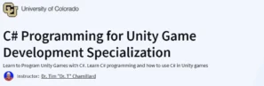 C# Programming for Unity Game Development Specialization