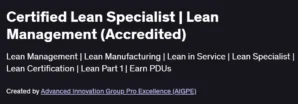 Certified Lean Specialist
