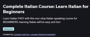 Complete Italian Course: Learn Italian for Beginners