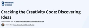 Cracking the Creativity Code: Discovering Ideas