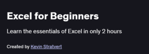 Excel for Beginners