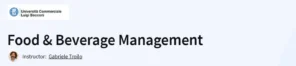 Food & Beverage Management
