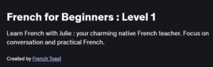 French for Beginners : Level 1