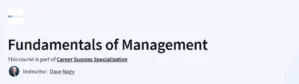 Fundamentals of Management