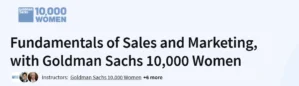 Fundamentals of Sales and Marketing, with Goldman Sachs 10,000 Women