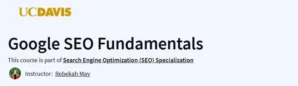 Google SEO Fundamentals