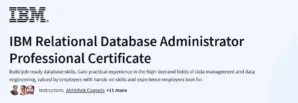 IBM Relational Database Administrator Professional Certificate