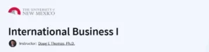 International Business I