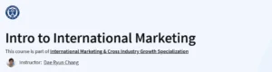 Intro to International Marketing
