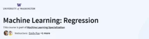 Machine Learning: Regression