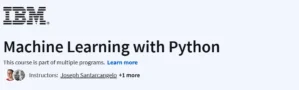 Machine Learning with Python