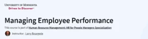 Managing Employee Performance