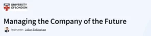 Managing the Company of the Future
