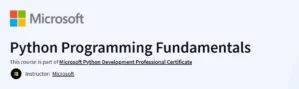 Python Programming Fundamentals