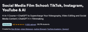 Social Media Film School TikTok, Instagram, YouTube & AI