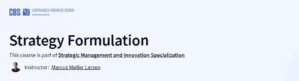 Strategy Formulation