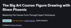 The Big Art Course: Figure Drawing with Riven Phoenix
