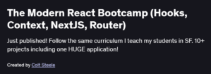 The Modern React Bootcamp (Hooks, Context, NextJS, Router)